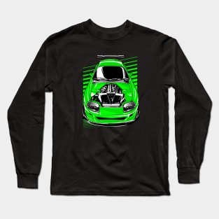 Supra 2JZ Turbo Retro Boost JDM Tuning Fan Car Long Sleeve T-Shirt